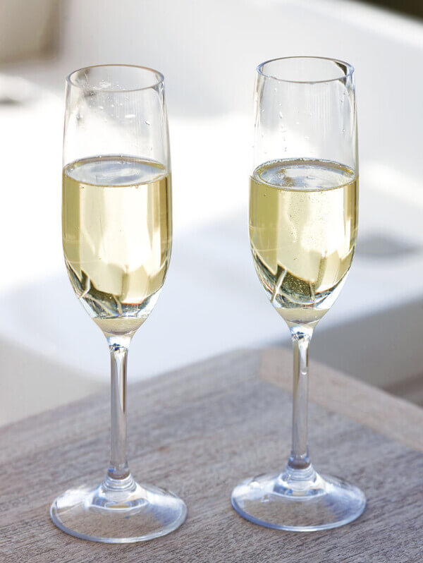 Party Champagneglas Clear Non-Slip