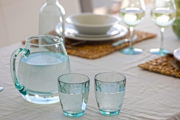 Happy Waterglas - Set van 4