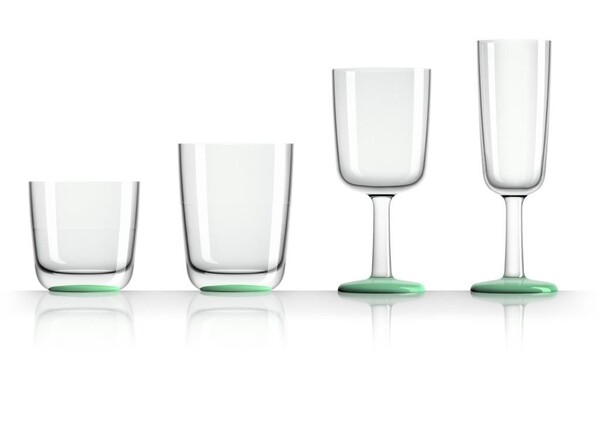 Champagneglas 'Glow-in-the-dark' Groen Non-Slip