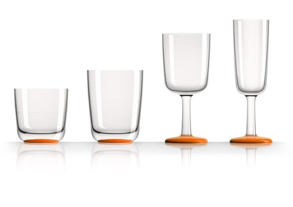 Champagneglas Oranje Non-Slip